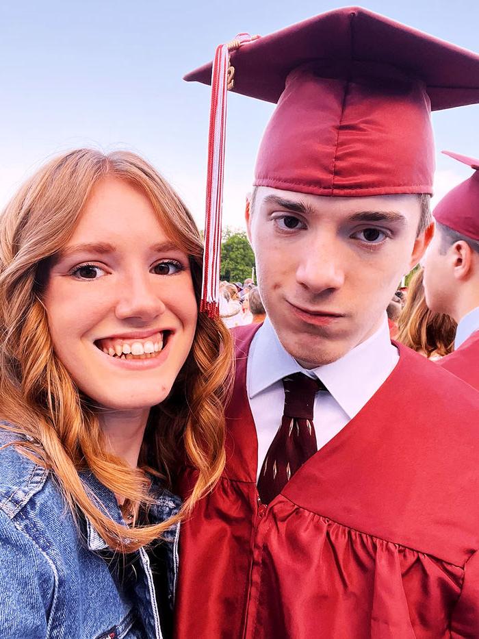 Sydney and Carson at Carson’s high school graduation